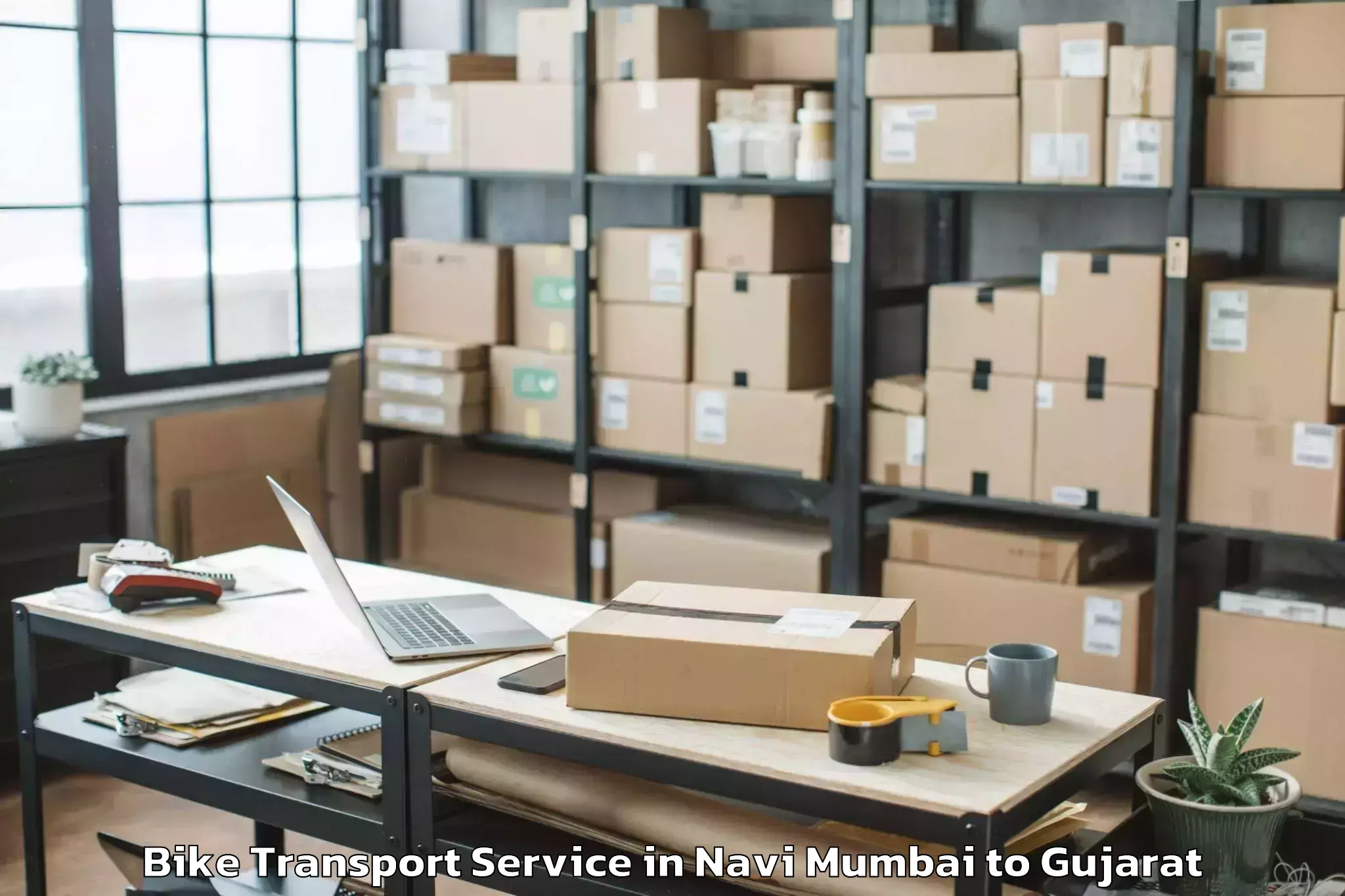 Get Navi Mumbai to Ranavav Bike Transport